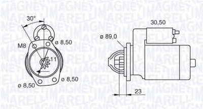 MAGNETI MARELLI 063207151010 -  Стартер